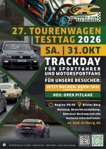 PKW ll 27. Tourenwagen Testtag 2026 || Trackday